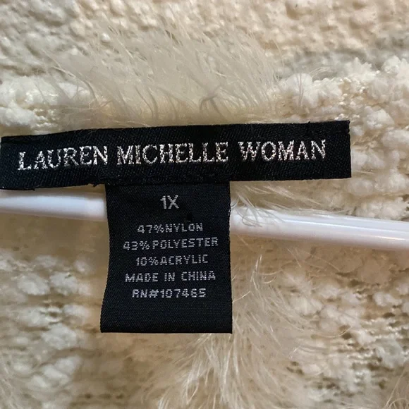 Lauren Michelle - Size 1X Fuzzy  Sweater - Picture 3 of 4
